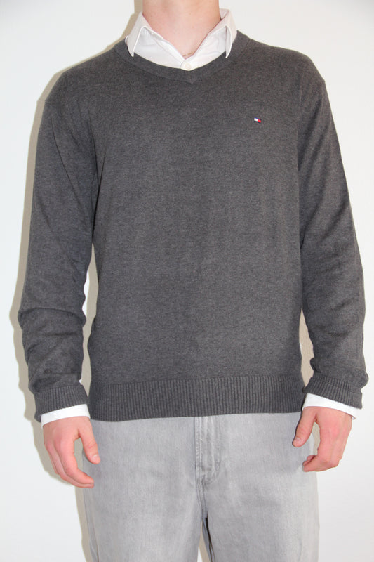 Vintage Tommy Hilfiger Pullover – Dunkelgrau