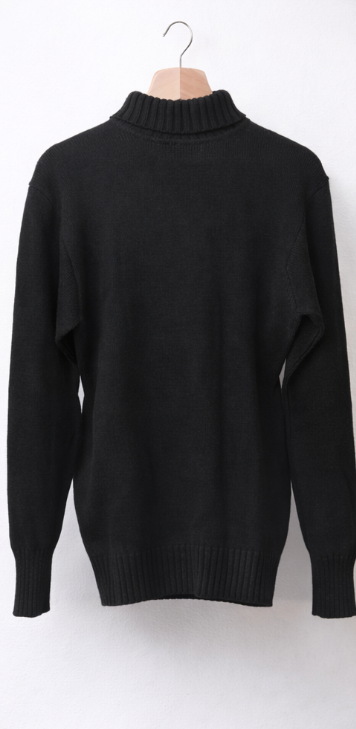 Vintage Polo Ralph Lauren Rollkragen-Strickpullover – Schwarz