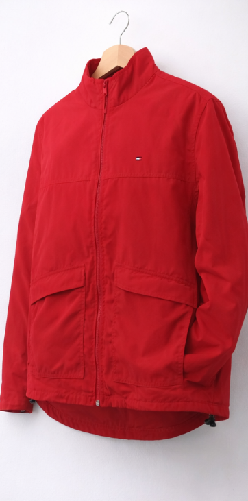Vintage Tommy Hilfiger Übergangsjacke – Rot